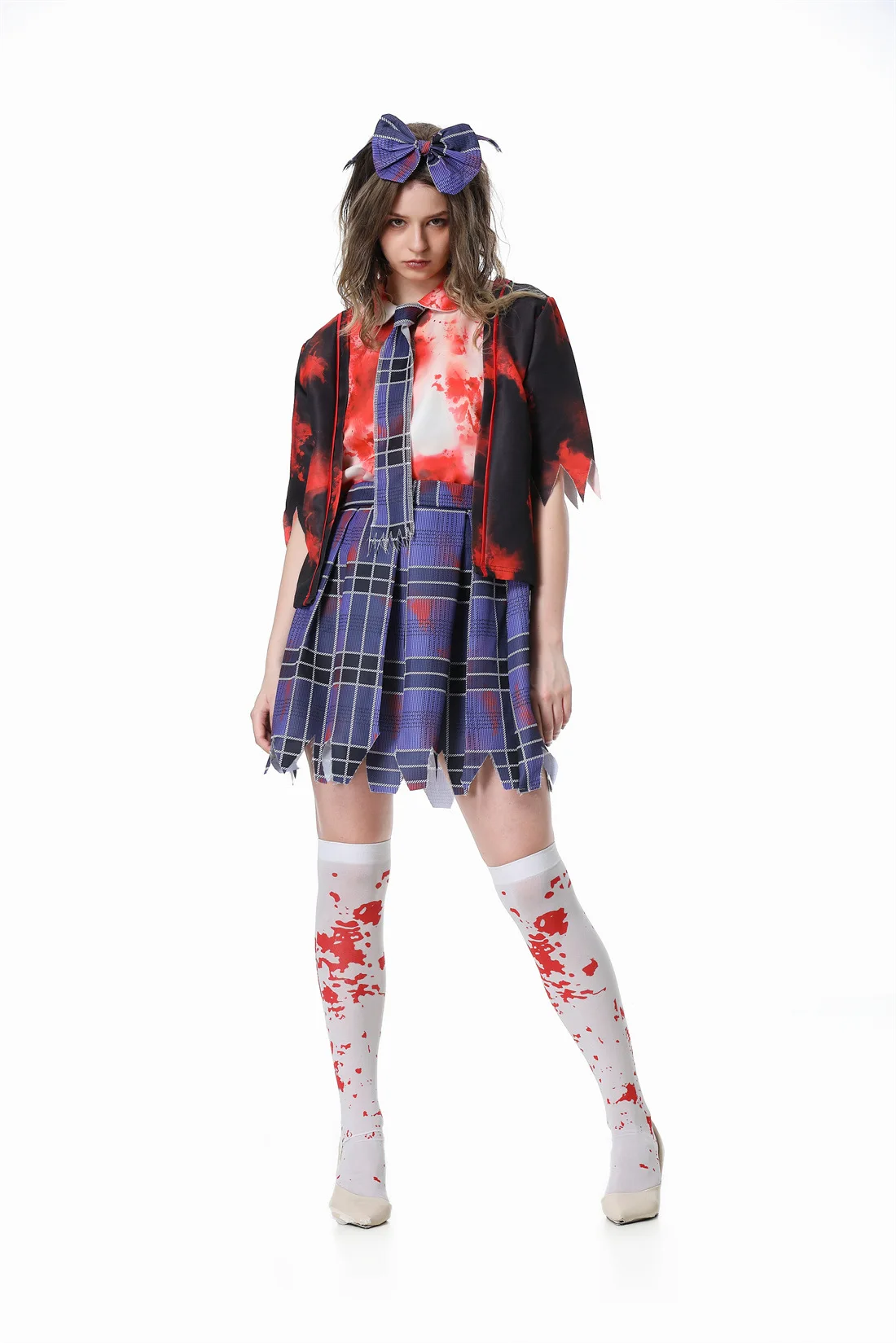 Bloody Zombie Costume Student Suit for Girls Horror Scary Vampire Purim Halloween Carnival Party Cosplay Fancy Dress
Bloody Zombie Costume Student Suit for Girls Horror Scary Vampire Purim Halloween Carnival Party Cosplay Fancy Dress
