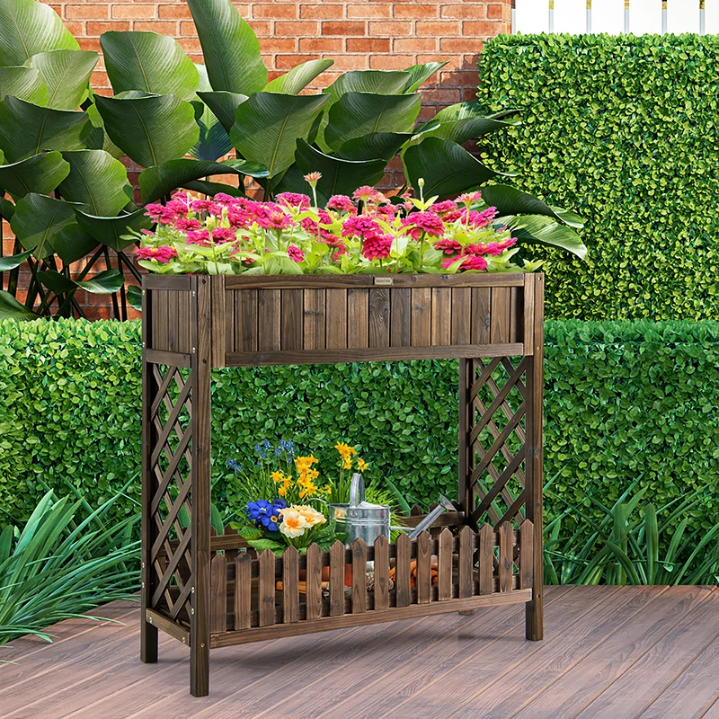 2-Tier Wood Nursery Pots Raised Garden Bed for Vegetable and Fruit Outdoor Garden Garden Supplies
2-Tier Wood Nursery Pots Raised Garden Bed for Vegetable and Fruit Outdoor Garden Garden Supplies
