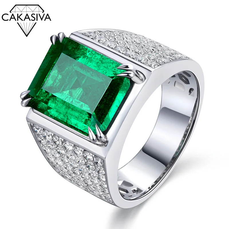 925 Sterling Silver Emerald Men's Open Ring Vintage Punk Jewelry Gifts Wholesale Gemstone Jewelry
925 Sterling Silver Emerald Men's Open Ring Vintage Punk Jewelry Gifts Wholesale Gemstone Jewelry