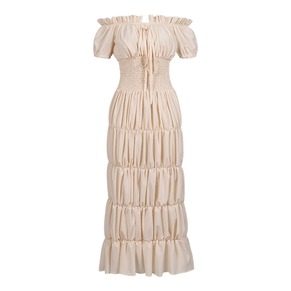 SISHION Medieval Vintage Slash Neck Prom Dress VD4039 Women Renaissance Victoria Dance Beige Black White Party Dresses
SISHION Medieval Vintage Slash Neck Prom Dress VD4039 Women Renaissance Victoria Dance Beige Black White Party Dresses