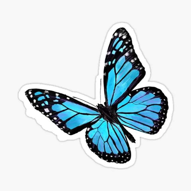 Light blue butterfly Sticker for Laptop Decor Bedroom Car Cute Cartoon Art Fashionable Public Suitcase
Light blue butterfly Sticker for Laptop Decor Bedroom Car Cute Cartoon Art Fashionable Public Suitcase