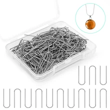 150/200pcs High Temperature Nichrome Wire Jump Rings 21 Gauge U-Shaped Ceramic Hanging Hook For Pendant Jewelry DIY
150/200pcs High Temperature Nichrome Wire Jump Rings 21 Gauge U-Shaped Ceramic Hanging Hook For Pendant Jewelry DIY