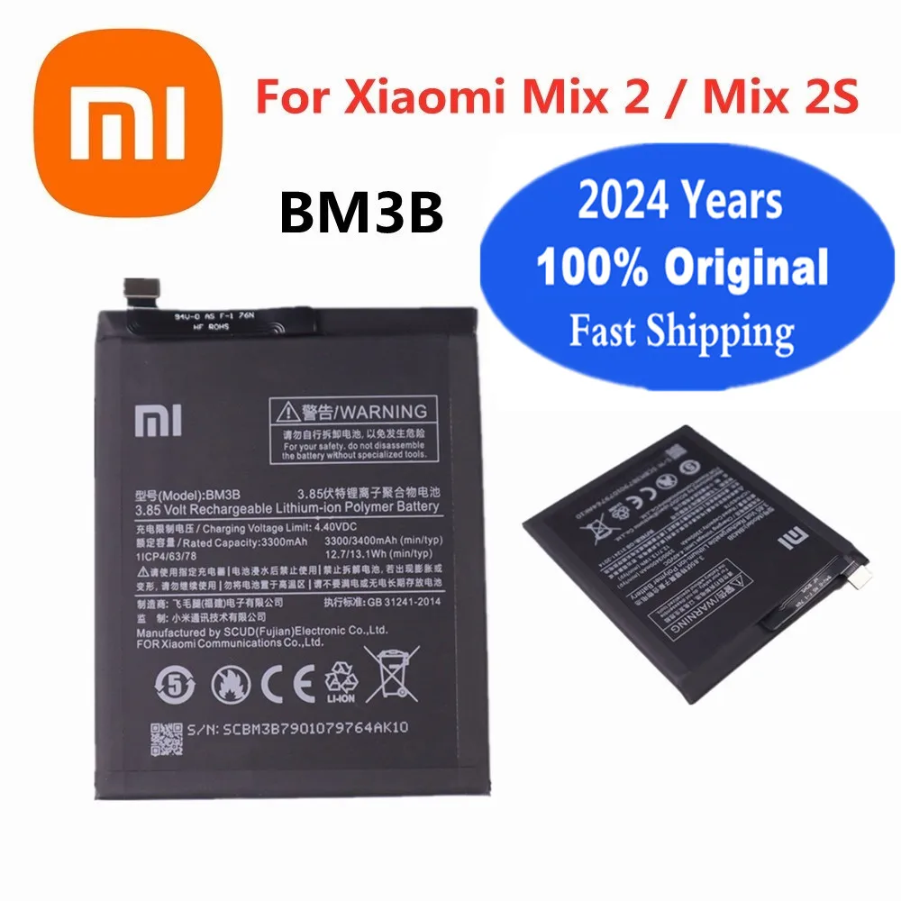 2024 год новый BM3B Xiao Mi Оригинальный аккумулятор для Xiaomi Mi Mix 2 Mix2 / Mix 2S Mix2S 3300 мАч мобильный телефон аккумулятор
2024 год новый BM3B Xiao Mi Оригинальный аккумулятор для Xiaomi Mi Mix 2 Mix2 / Mix 2S Mix2S 3300 мАч мобильный телефон аккумулятор