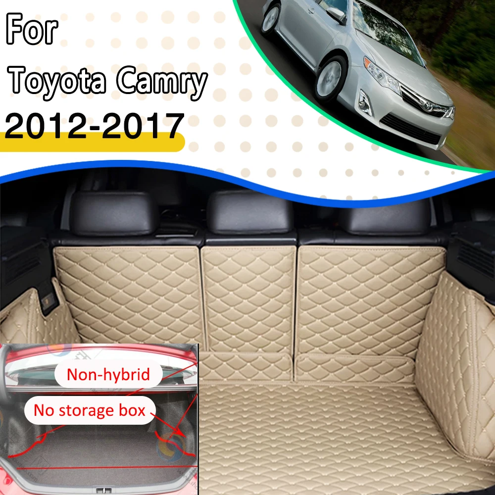 

Автомобильные коврики для Toyota Camry Daihatsu Altis XV50 2012 ~ 2017, водонепроницаемые защитные накладки, аксессуары для багажника