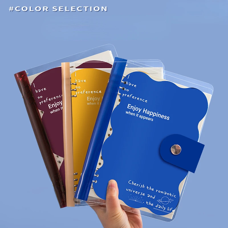 A5 /B5 transparent Notebook for students Office Business Loose Leaf Binder Spiral travelers Note book lined Diary planner Agenda
A5 /B5 transparent Notebook for students Office Business Loose Leaf Binder Spiral travelers Note book lined Diary planner Agenda