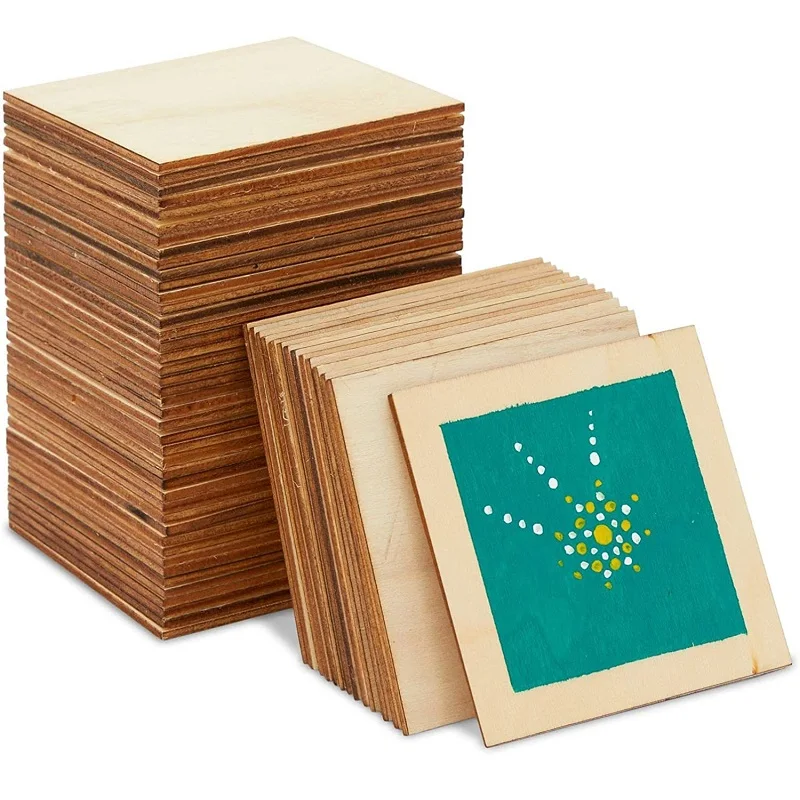 60pcs Blank Wood Chips 7.6x7.6cm Square Unfinished Wooden Slices Arts Crafts Kids Kindergarten Painting DIY Handmade Accessories
60pcs Blank Wood Chips 7.6x7.6cm Square Unfinished Wooden Slices Arts Crafts Kids Kindergarten Painting DIY Handmade Accessories