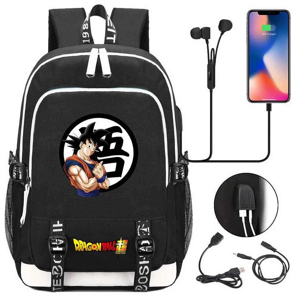 Dragon Ball Backpack Male&Female USB Charge Goku Students Schoolbags Computer Travel Laptop Mochilas
Dragon Ball Backpack Male&Female USB Charge Goku Students Schoolbags Computer Travel Laptop Mochilas