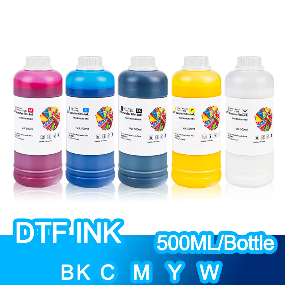 

DTF Ink 500ML Heat Transfer Film Ink For Epson L1800 L805 L800 R1390 XP600 DX5 DX7 4720 I3200 P400 F2000 F2100 DTF Printer