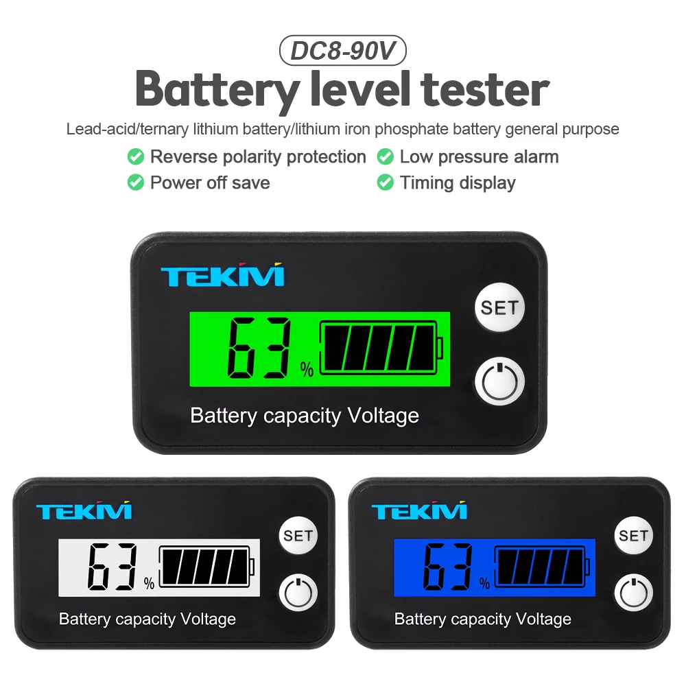 DC Battery Voltmeter DC 12V-72V Capacity Indicator Power Meter Lithium LiFePO4 lead-acid cell 12V 24V 48V for 6136 LCD Battery
DC Battery Voltmeter DC 12V-72V Capacity Indicator Power Meter Lithium LiFePO4 lead-acid cell 12V 24V 48V for 6136 LCD Battery