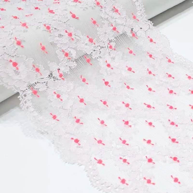 50Yards Floral Pink Embroidery Stretch Elastic Lace Trim For Sewing Lingerie Underwear Bra Dancing Dress Costume Decor
50Yards Floral Pink Embroidery Stretch Elastic Lace Trim For Sewing Lingerie Underwear Bra Dancing Dress Costume Decor