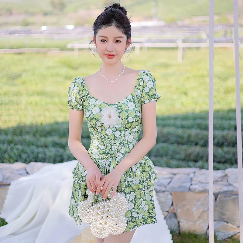 wisuwore Korean One Piece Swimsuit for Women 2023 Floral Print Conservative Swimming Dress Slim Hot Springs Vacation Swimsuits
wisuwore Korean One Piece Swimsuit for Women 2023 Floral Print Conservative Swimming Dress Slim Hot Springs Vacation Swimsuits