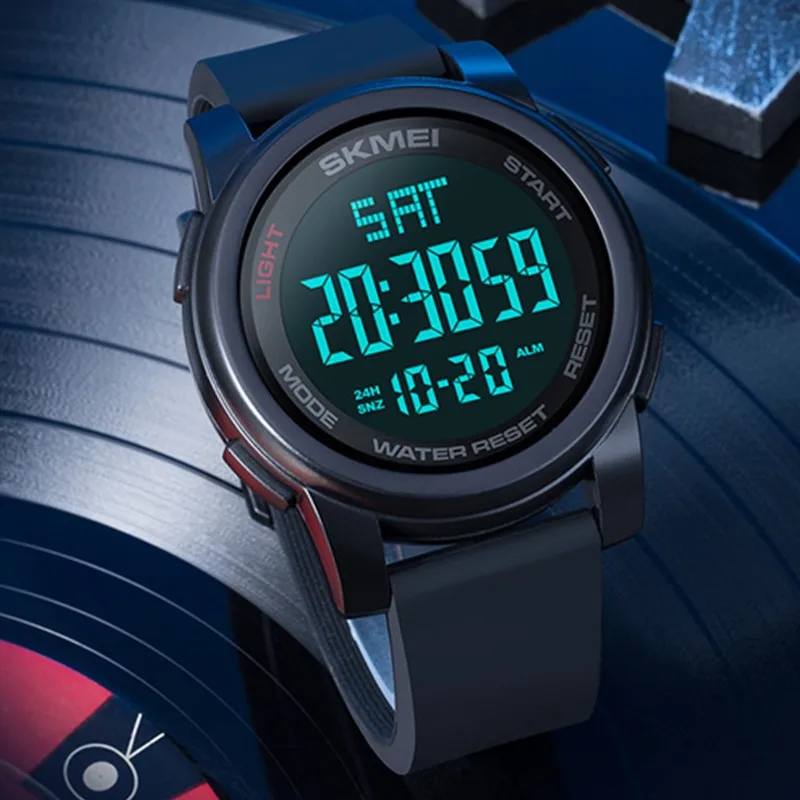

SKMEI Brand Fashion Mens Watches LED Digital Shockproof Waterproof Alarm Chrono Countdown Sports Wristwatches Relogio Masculino