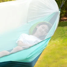 Hammock With Mosquito Net Lightweight Nylon Parachute Hammocks Fabric Hanging Bed Outdoor Sleeping Bed Hanging Hammock Net Chair
Hammock With Mosquito Net Lightweight Nylon Parachute Hammocks Fabric Hanging Bed Outdoor Sleeping Bed Hanging Hammock Net Chair