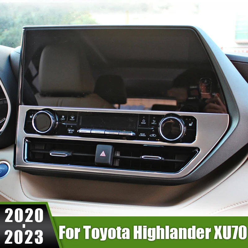 For Toyota Highlander XU70 2020-2023 Stainless Car Central Control Air Conditioning Volume Adjustment Panel Knob Covers Stickers
For Toyota Highlander XU70 2020-2023 Stainless Car Central Control Air Conditioning Volume Adjustment Panel Knob Covers Stickers