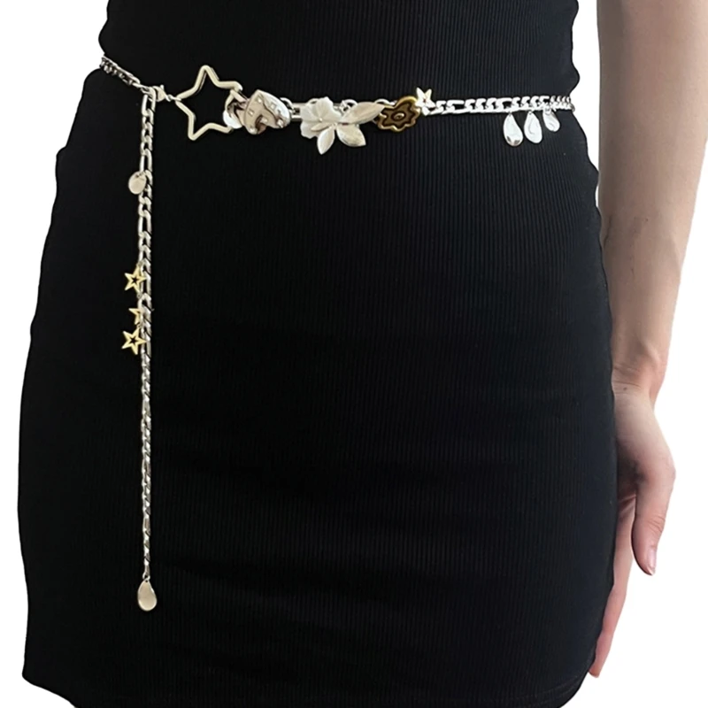 Y2K Pendant Metal Waist Chain Dress Belts Metal Belt for Womens Adjustable Thin Chain Waist Belt Decoration
Y2K Pendant Metal Waist Chain Dress Belts Metal Belt for Womens Adjustable Thin Chain Waist Belt Decoration