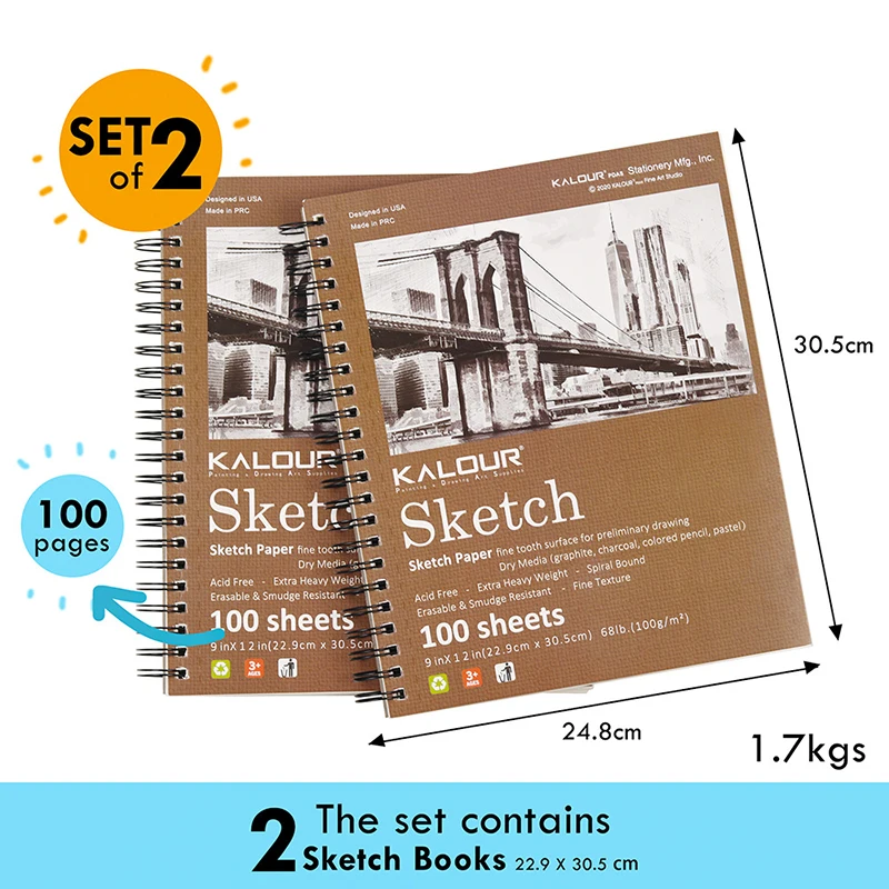2Pcs Sketchbooks 100sheets/book 9*12inch Drawing Notebooks Paper To Draw Booklets Stranger Things School Stationery Art Supplies
2Pcs Sketchbooks 100sheets/book 9*12inch Drawing Notebooks Paper To Draw Booklets Stranger Things School Stationery Art Supplies