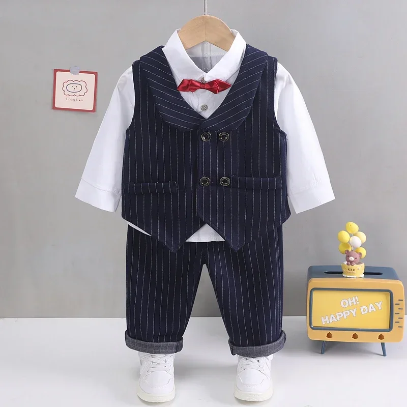Baby Boy Clothes Sets Children Clothes Suits Autumn Kids Gentleman Style Coats T-Shirt Pants 3pcs/set Infant Boys Outfits Suits
Baby Boy Clothes Sets Children Clothes Suits Autumn Kids Gentleman Style Coats T-Shirt Pants 3pcs/set Infant Boys Outfits Suits
