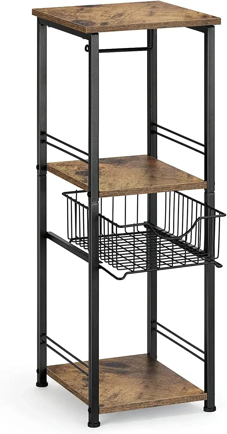 Freestanding Bathroom Shelf with Drawer Toilet Paper Storage Stand Organizer, Black
Freestanding Bathroom Shelf with Drawer Toilet Paper Storage Stand Organizer, Black