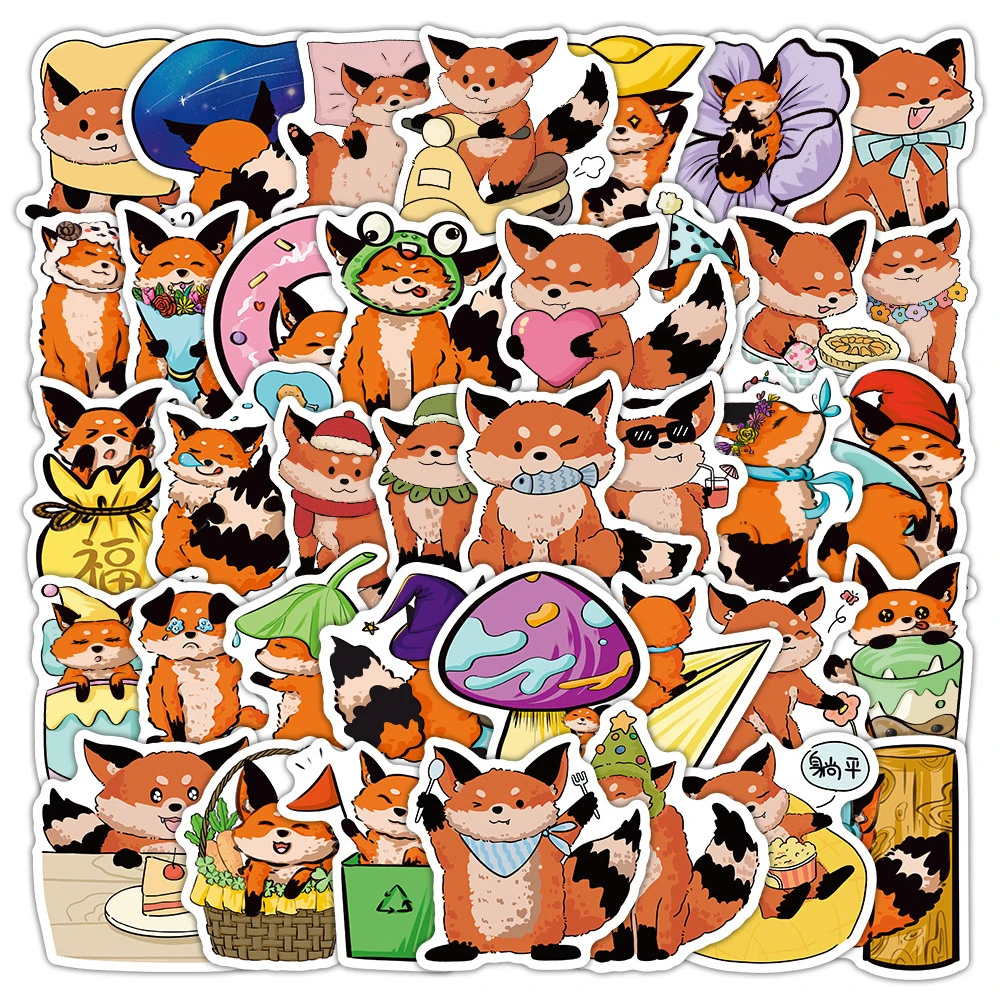 10/30/60PCS Cute Animal Little Fox Graffiti Stickers Decals DIY Motorcycle Luggage Guitar Kawaii Waterproof Decoration Sticekr
10/30/60PCS Cute Animal Little Fox Graffiti Stickers Decals DIY Motorcycle Luggage Guitar Kawaii Waterproof Decoration Sticekr