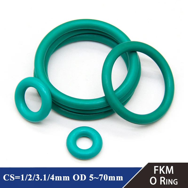 

Уплотнительное кольцо GreenFKM CS, 10 шт., 1/2/3, 1/4 мм, внешний диаметр 5-70 мм, уплотнительная прокладка, изоляционное масло, флюоровая резина с высокой термостойкостью