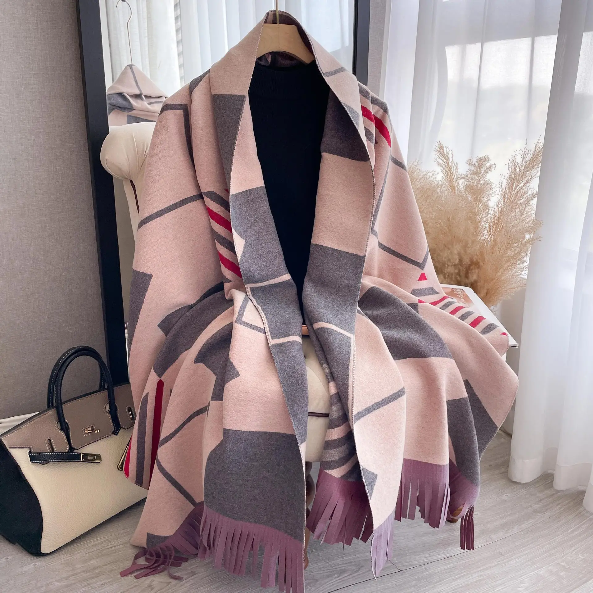2023Winter New Imitation Cashmere Women's Scarf Thickened and Warm Wrapped with ShawlFashion Cold Resistant TasselSkincare Scarf
2023Winter New Imitation Cashmere Women's Scarf Thickened and Warm Wrapped with ShawlFashion Cold Resistant TasselSkincare Scarf