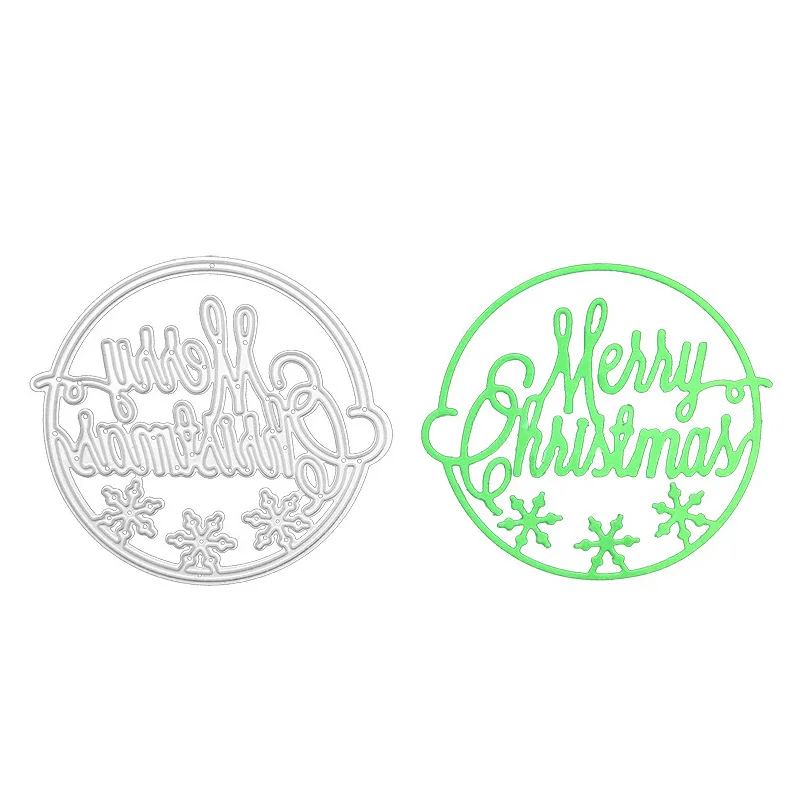 

Openwork Snowflake Merry Christmas Letters Metal Cutting Dies for DIY Scrapbooking and Card Making Decor Embossing Craft Die Cut