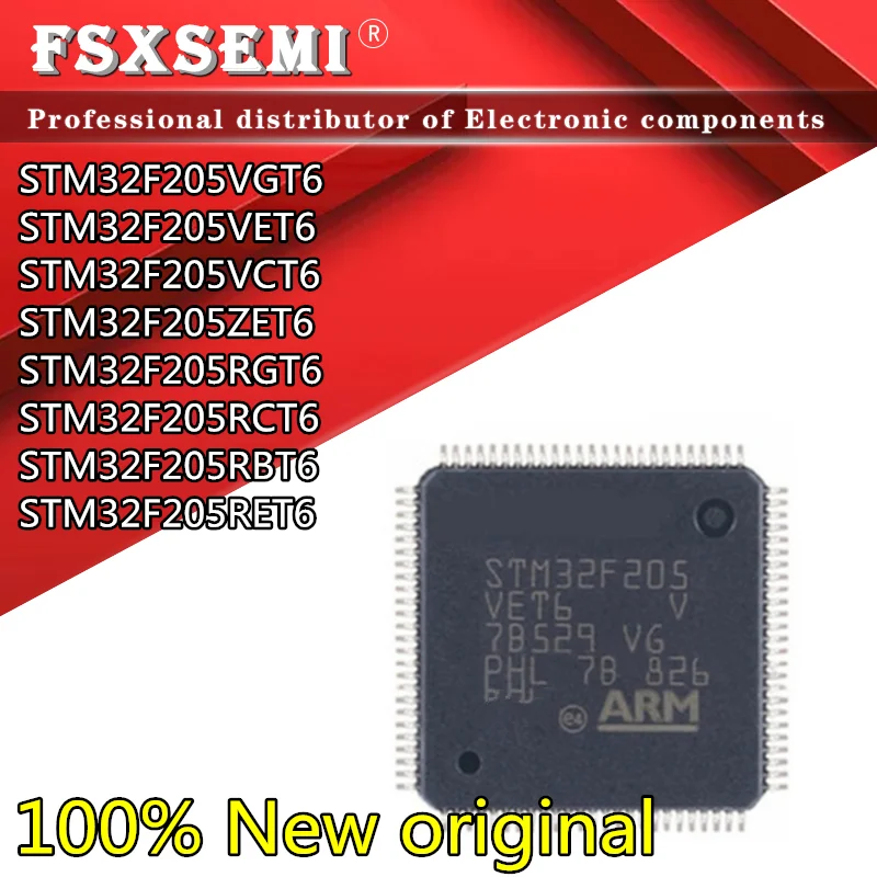 10pcs STM32F205VGT6 STM32F205VET6 STM32F205VCT6 STM32F205ZET6 STM32F205RGT6 STM32F205RCT6 STM32F205RBT6 STM32F205RET6
10pcs STM32F205VGT6 STM32F205VET6 STM32F205VCT6 STM32F205ZET6 STM32F205RGT6 STM32F205RCT6 STM32F205RBT6 STM32F205RET6