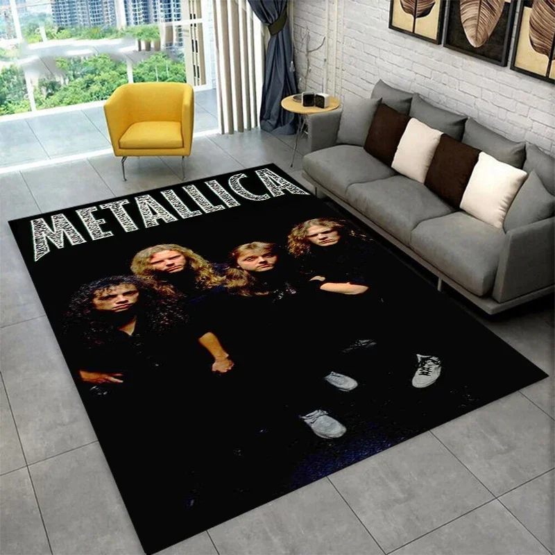 

M-Metallica printed carpet,living room,bedroom decoration,carpet,kitchen,bathroom,non slip floor mat ,door mat,birthday gift