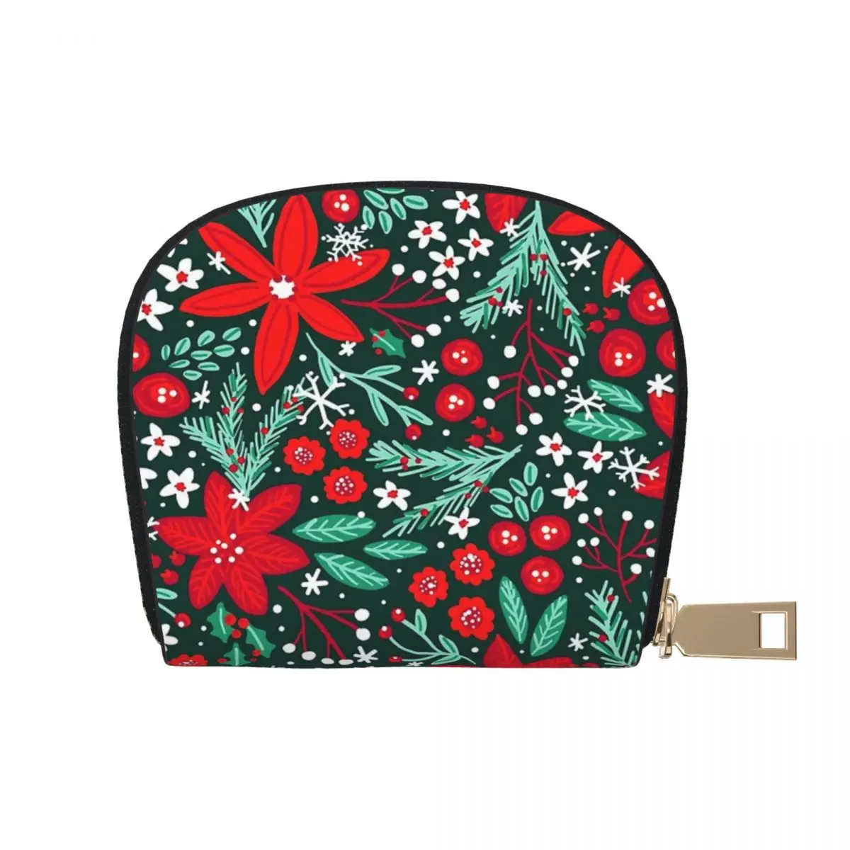 Festive Poinsettia Christmas Holiday Floral Leather Card Case With Zip Portable 9x11cm
Festive Poinsettia Christmas Holiday Floral Leather Card Case With Zip Portable 9x11cm