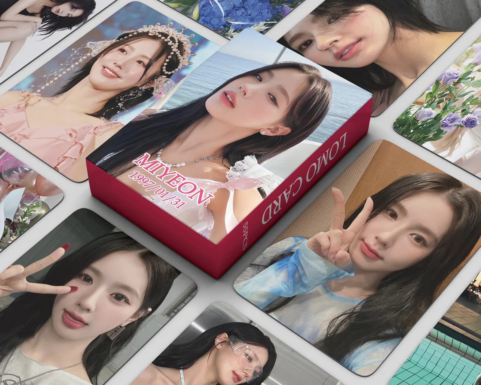 55 шт./набор Kpop (G)I-DLE LOMO Cards MIYEON новый альбом Heat I Want That Zhao Meiyan Photocards Photo Card For Fans Collection Gift
55 шт./набор Kpop (G)I-DLE LOMO Cards MIYEON новый альбом Heat I Want That Zhao Meiyan Photocards Photo Card For Fans Collection Gift