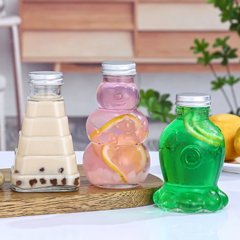 Glass Honey Jars with Aluminum Bottle Cap, Bear Octopus Pyramid Glass Bottle, 5 Units, 300ml, 10oz
Glass Honey Jars with Aluminum Bottle Cap, Bear Octopus Pyramid Glass Bottle, 5 Units, 300ml, 10oz