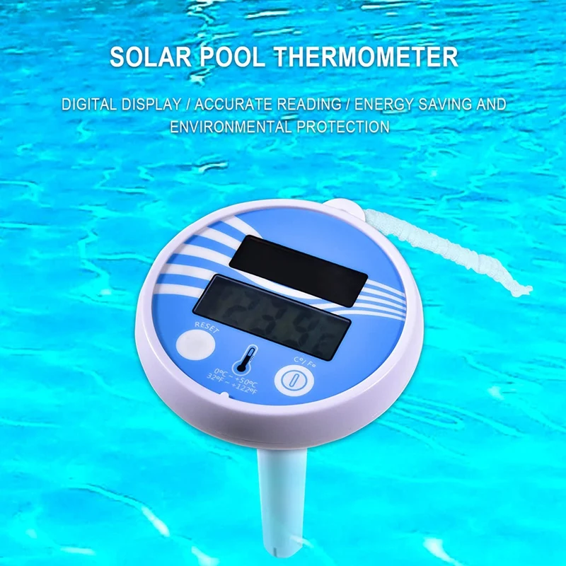 Floating Pool Thermometer Wireless - Swimming Pool Temperature Thermometer Easy Read, Solar Digital Pool Thermometer
Floating Pool Thermometer Wireless - Swimming Pool Temperature Thermometer Easy Read, Solar Digital Pool Thermometer