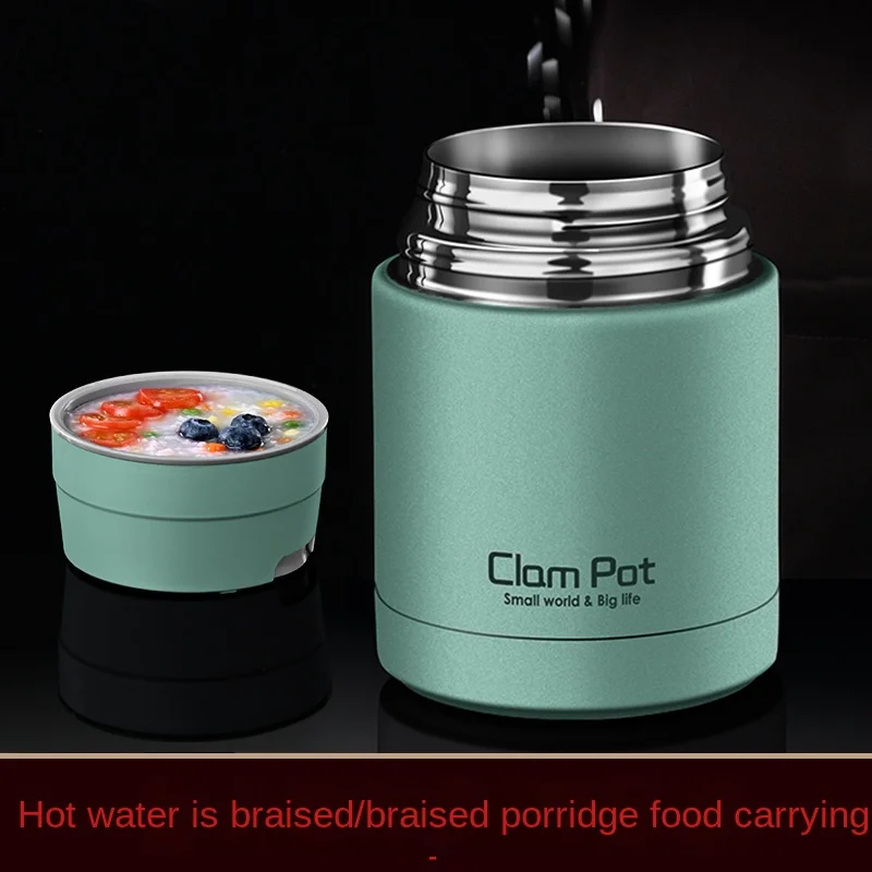 

Hand-locked warm stewed beaker Insulated lunch box barrel fire-free sealed insulation porridge pot stuffy pot bento lunch box