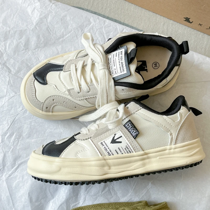 INS Brand Platform Women's Sneakers Vulcanized Shoes Ladies Chunky Casual Lace Up Flats Shoes Woman Sports Sneakers Female 2023
INS Brand Platform Women's Sneakers Vulcanized Shoes Ladies Chunky Casual Lace Up Flats Shoes Woman Sports Sneakers Female 2023
