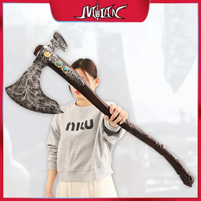 

God of War:Ragnarok 93cm Removable Leviathan Axe Kratos Game Peripherals PU Model Weapon Safe Cosplay Gifts Samurai Toys for Boy