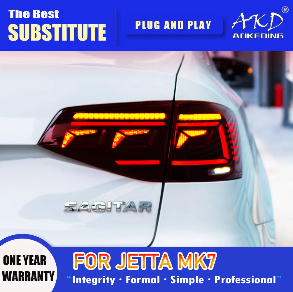 Задняя фара AKD для VW Jetta светодиодный Tail 2015-2018 Jetta MK7, задний противотуманный сигнал поворота, автомобильные аксессуары
Задняя фара AKD для VW Jetta светодиодный Tail 2015-2018 Jetta MK7, задний противотуманный сигнал поворота, автомобильные аксессуары
