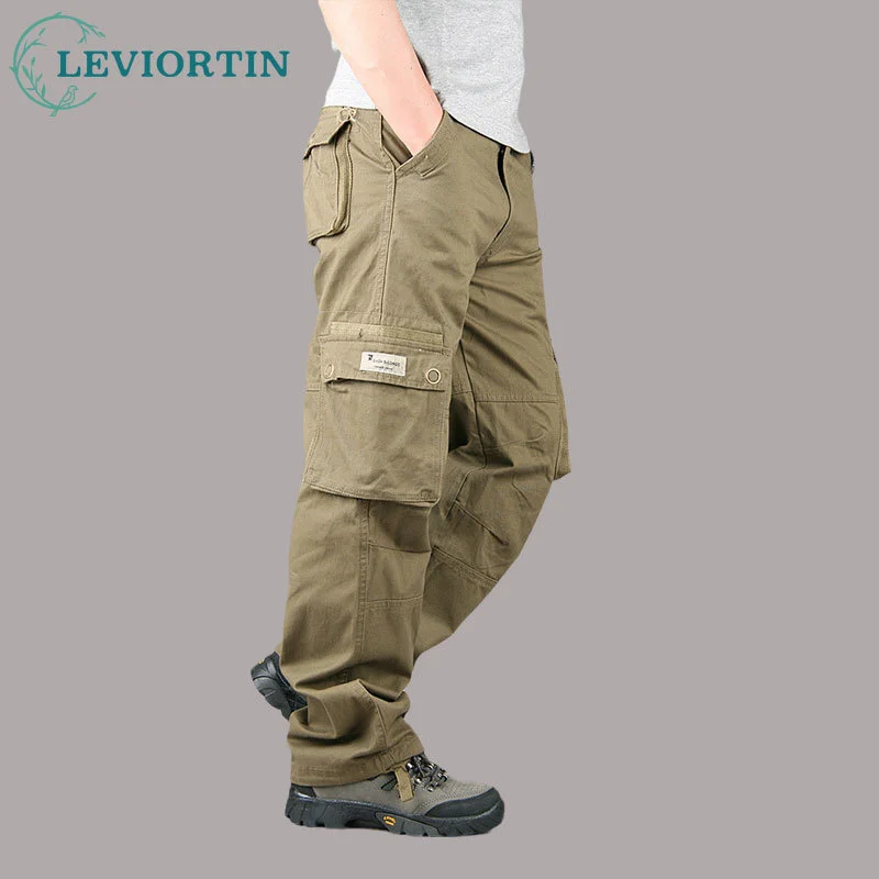 Men's Cargo Pants Canvas Cotton Streetwear Casual Multi Pocket Trousers Pantalon Homme Fashion Military Tactical Pants for Men
Men's Cargo Pants Canvas Cotton Streetwear Casual Multi Pocket Trousers Pantalon Homme Fashion Military Tactical Pants for Men