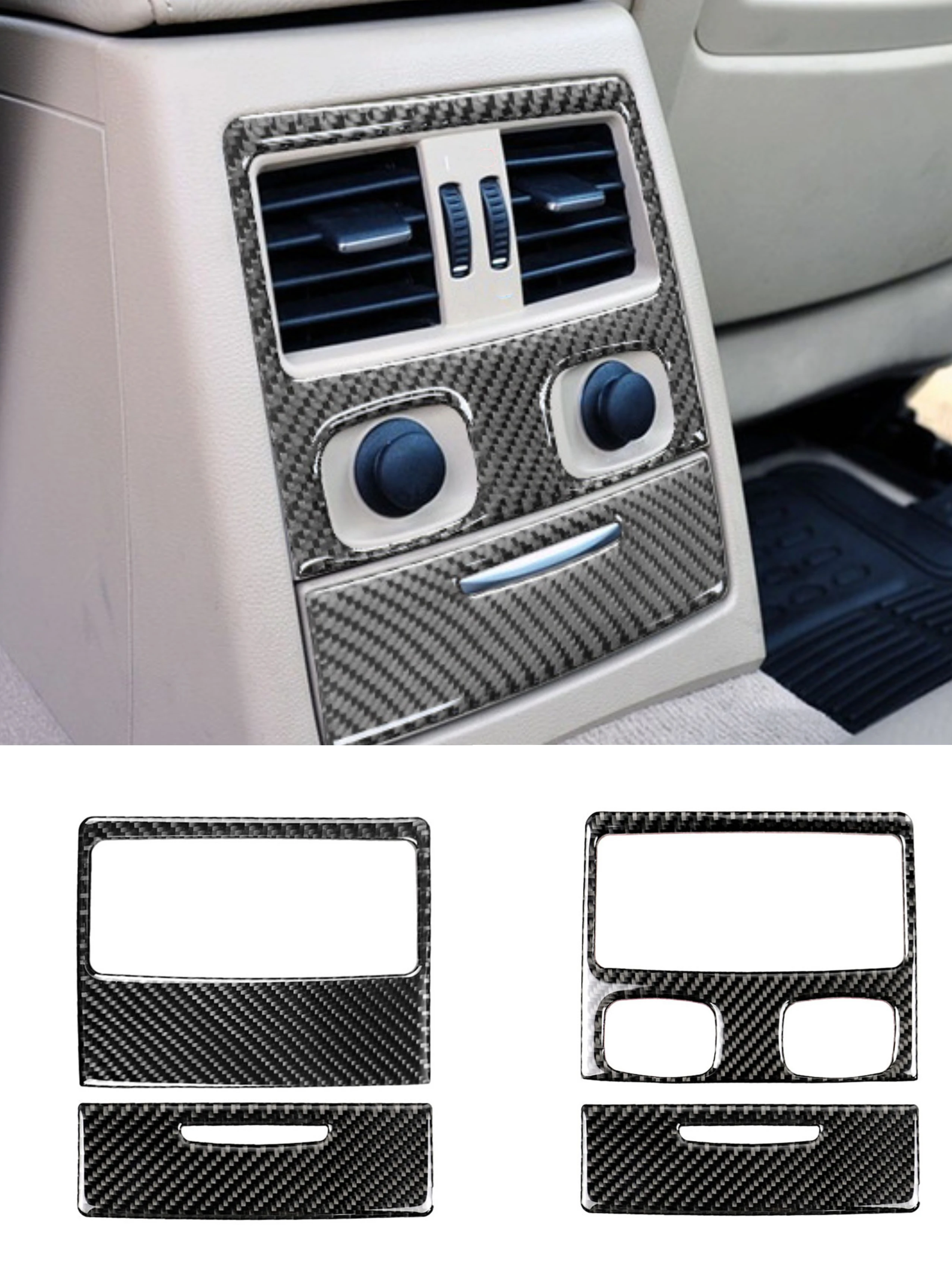 for BMW 3 Series E90 E92 2005-2012 Rear Seat Air Conditioner Outlet Vent Decoration Cover Trim Decal Car Accessory Carbon Fiber
for BMW 3 Series E90 E92 2005-2012 Rear Seat Air Conditioner Outlet Vent Decoration Cover Trim Decal Car Accessory Carbon Fiber