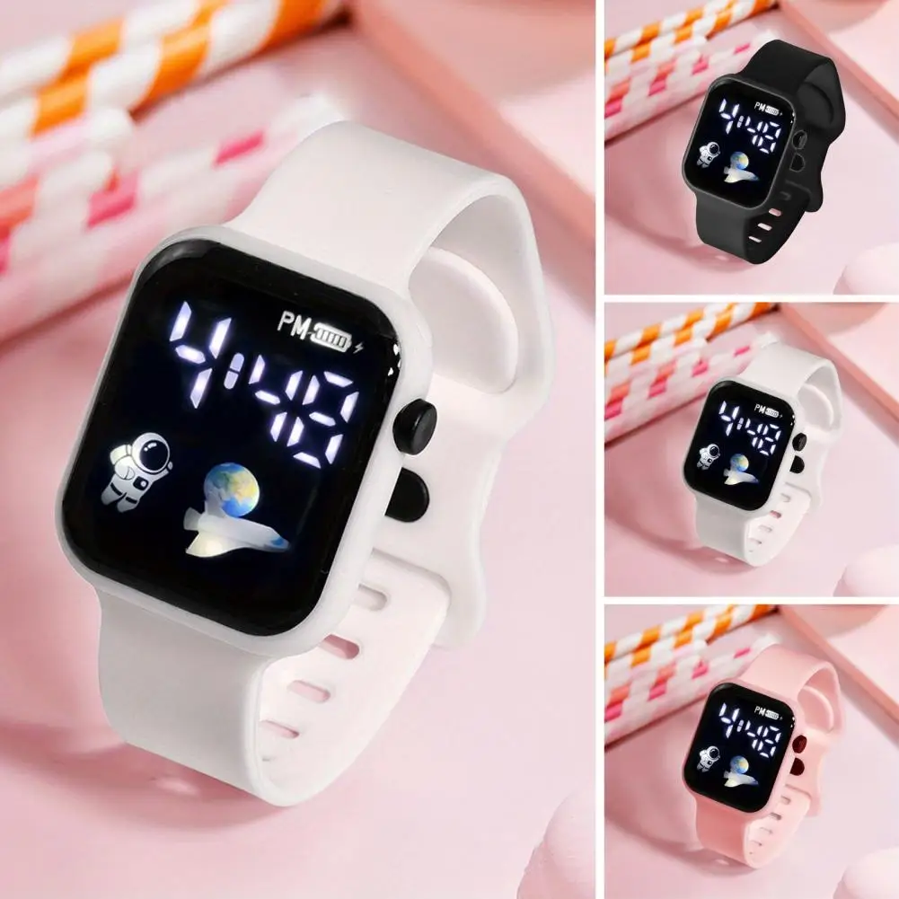 

Led Electronic Watch Stylish Led Digital Watch with Shockproof Square Design for Students Sports Enthusiasts Fashionable