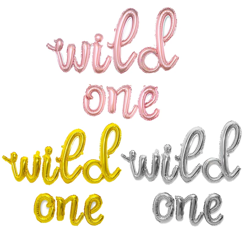 7Pcs 16inch Wild One Letter Foil Balloons Happy Birthday Party Decor Boy Girl 1st Birthday Baby Shower Kids 1 Year Old Supplies
7Pcs 16inch Wild One Letter Foil Balloons Happy Birthday Party Decor Boy Girl 1st Birthday Baby Shower Kids 1 Year Old Supplies