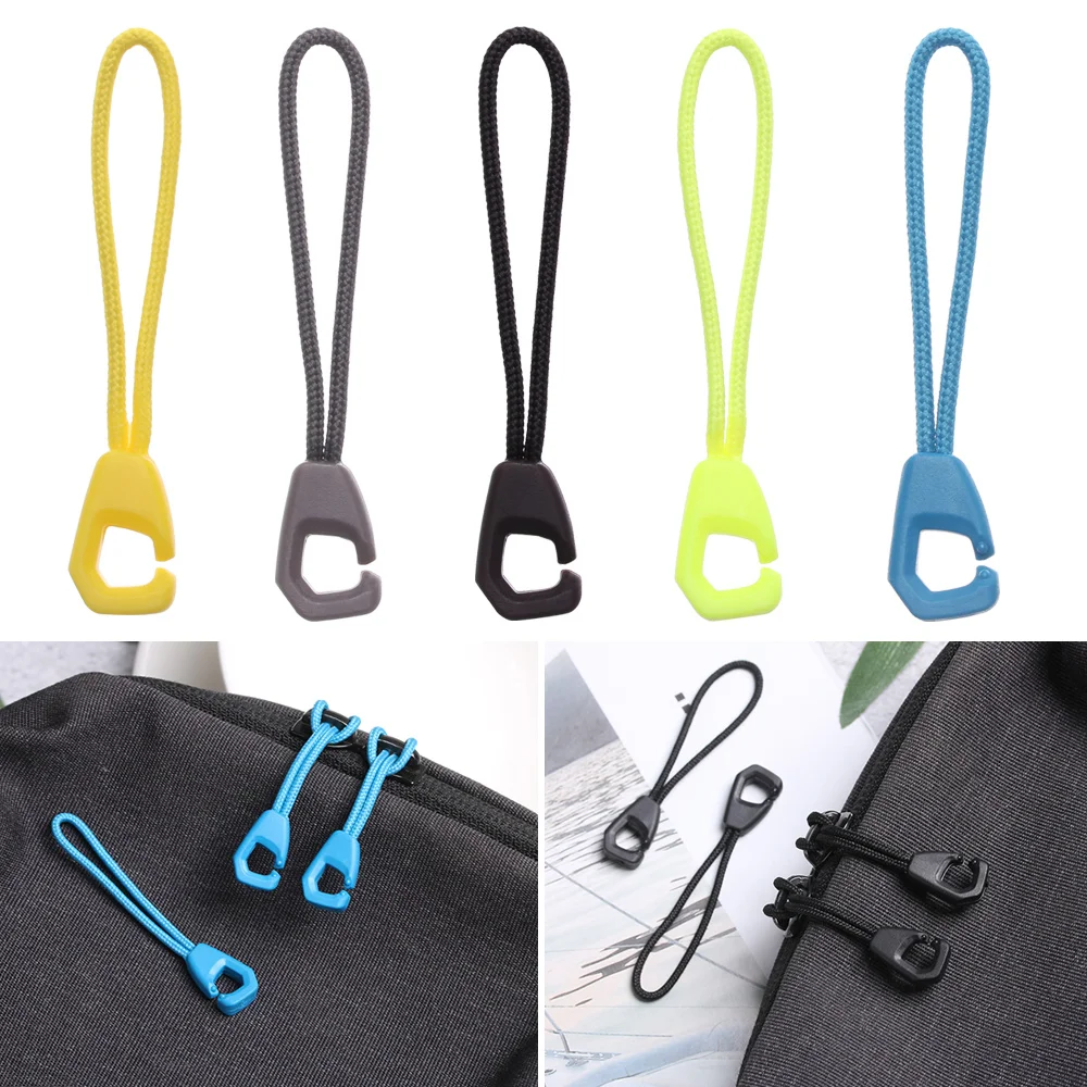

5/10/15/20pcs Travel Suitcase Tent Backpack Bags Clip Buckle Ends Lock Zips Zipper Pull Cord Rope Pullers Zip Puller Replacement