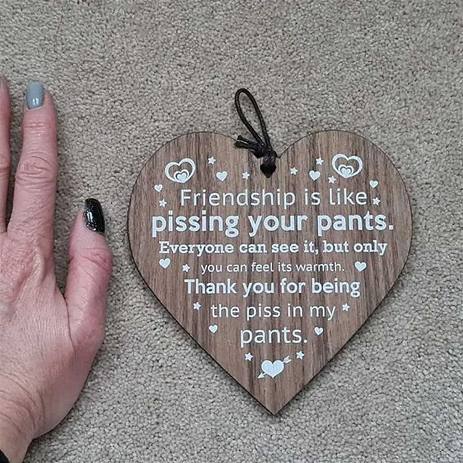 Wall Hanging Plaque Wall Art Decor with Rope Ornament Funny Friendship Gifts Wooden Signs for Best Friend
Wall Hanging Plaque Wall Art Decor with Rope Ornament Funny Friendship Gifts Wooden Signs for Best Friend