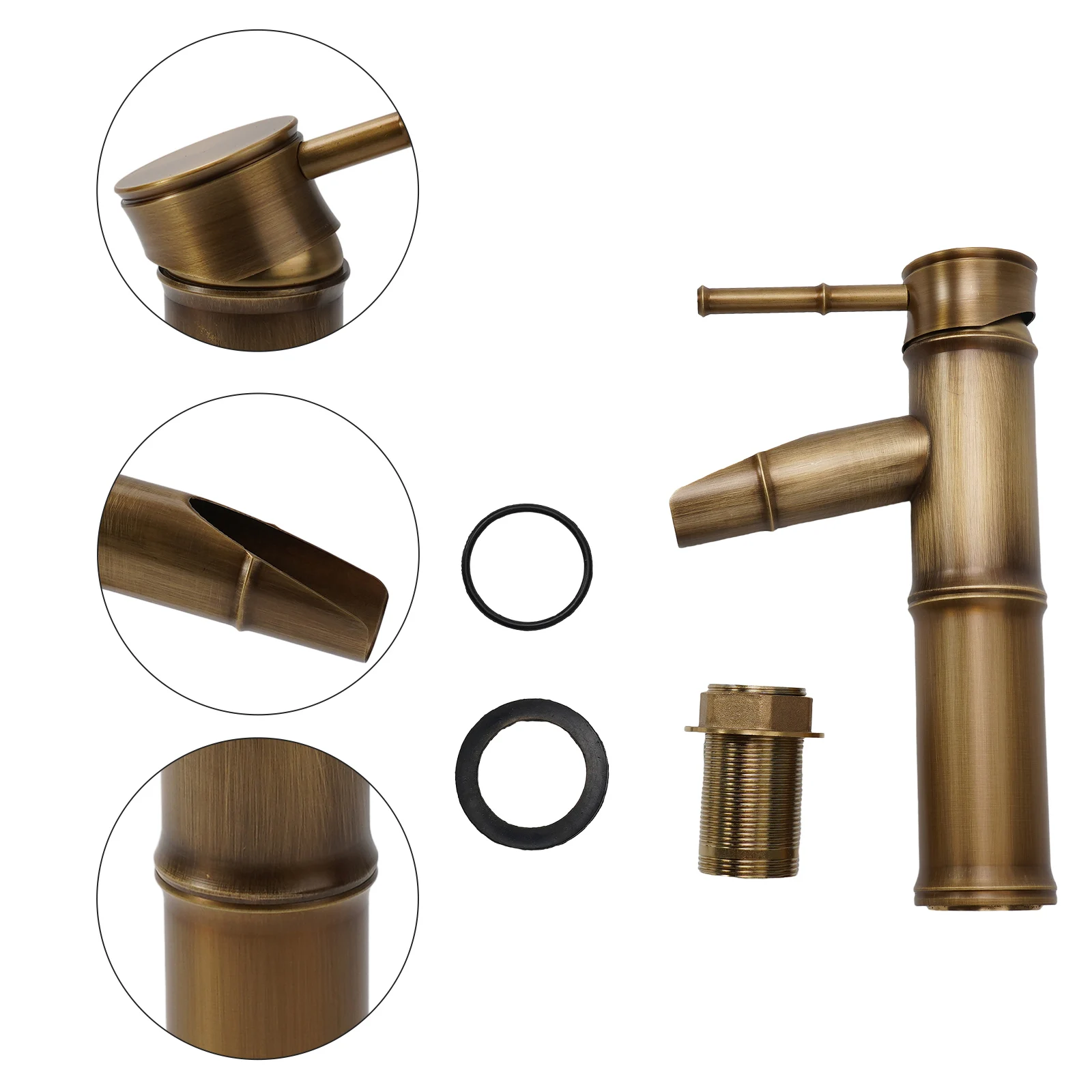 Durable Basin Faucet Bathroom Bamboo Shape Faucet Deck Mounted Hot And Cold Water Kitchen Mixer Tap Single Handle
Durable Basin Faucet Bathroom Bamboo Shape Faucet Deck Mounted Hot And Cold Water Kitchen Mixer Tap Single Handle