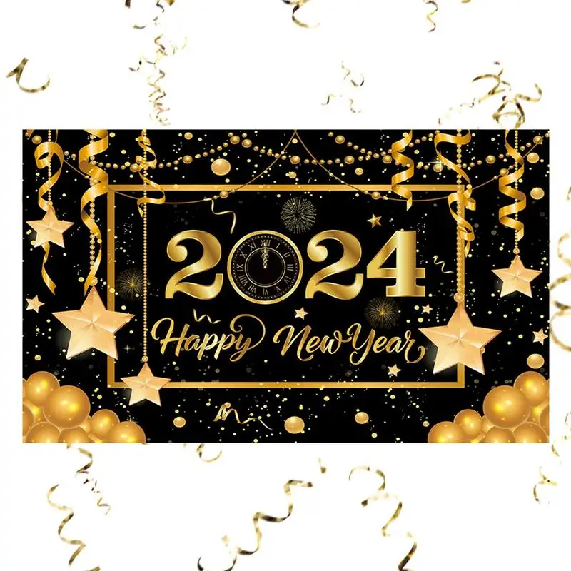 2024 New Year Banner Happy New Year Tablecloth Fade-proof And Durable Happy New Year Decorations Colorful And Cheerful Design
2024 New Year Banner Happy New Year Tablecloth Fade-proof And Durable Happy New Year Decorations Colorful And Cheerful Design