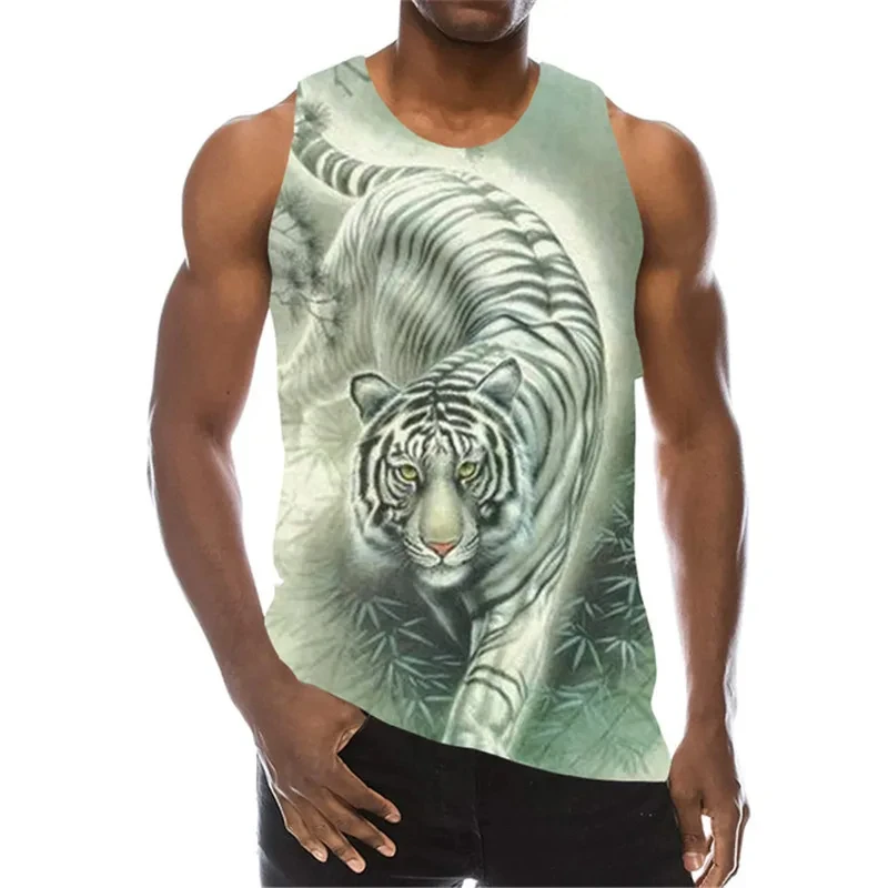 Tiger 3D Printed Tank Tops Animal Letter Print Tops Tees Sleeveless Vest Men Harajuku Streetwear Men's Fitness Top Clothing
Tiger 3D Printed Tank Tops Animal Letter Print Tops Tees Sleeveless Vest Men Harajuku Streetwear Men's Fitness Top Clothing