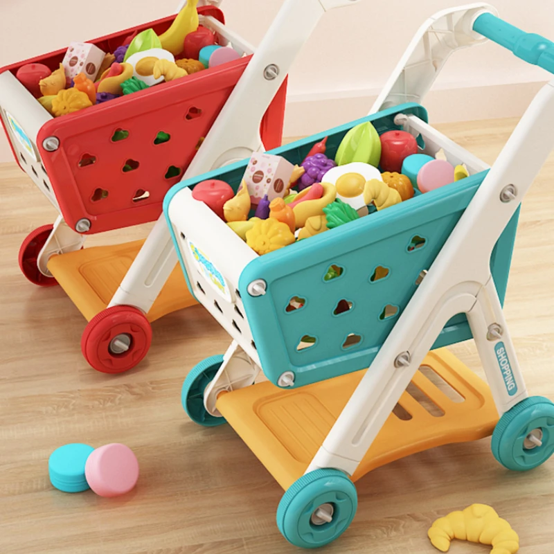 Shopping cart toys baby small trolley kids fruit kitchen supermarket boys and girls cooking 
Shopping cart toys baby small trolley kids fruit kitchen supermarket boys and girls cooking