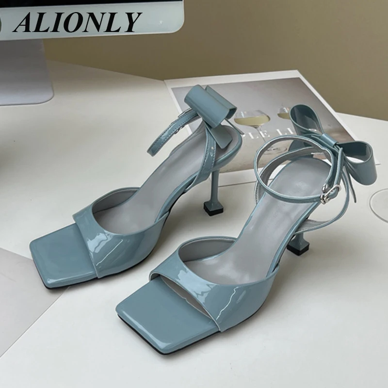 

Alionly Design Buckle Strap Modern Womens Sandals Fashion Summer High Heels Sexy Peep Toe Nightclub Stripper Shoes Zapatos Mujer