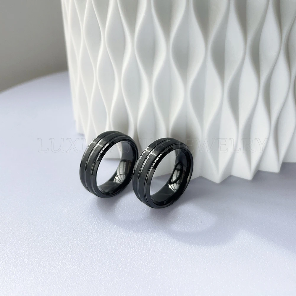 Mens Dating Rings Tungsten Carbide Beveled Edges Center Grooved Brushed Finish for Women Gift Boyfriend Comfort Fit Couple Ring
Mens Dating Rings Tungsten Carbide Beveled Edges Center Grooved Brushed Finish for Women Gift Boyfriend Comfort Fit Couple Ring