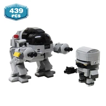 MOC Movie Figures Robocoped Robot Mechanical Building Blocks Set Mecha Wars Brickheadze Brick Set Mini Model Toys for Children
MOC Movie Figures Robocoped Robot Mechanical Building Blocks Set Mecha Wars Brickheadze Brick Set Mini Model Toys for Children