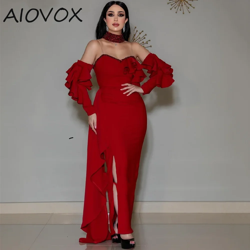 AIOVOX вечерние платья-русалки, официальное платье на бретельках, очаровательные блестящие съемные с полным рукавом, فساالراالراالراالراالراالراالراالرا
AIOVOX вечерние платья-русалки, официальное платье на бретельках, очаровательные блестящие съемные с полным рукавом, فساالراالراالراالراالراالراالراالرا